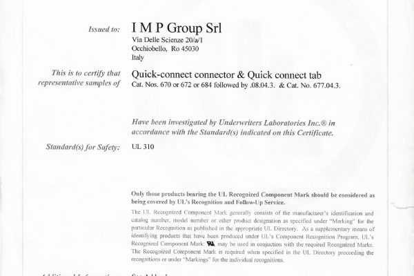 UL CERTIFICATE NICK PLATED TERMINALS-1